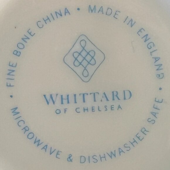 Two (2) WHITTARD OF CHELSEA Fine Bone China Floral 🌸 Footed Tea Cups ~ England - Picture 9 of 9